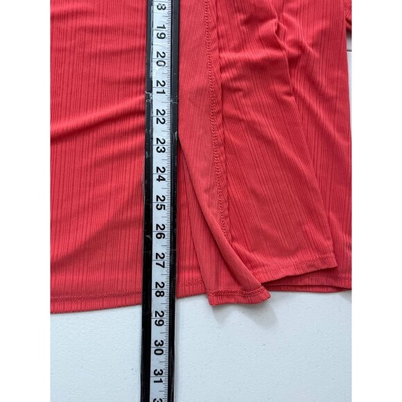 Elie McCarthy Plus 3X Orange Stretch Blouse 3/4 Sleeve Tunic Top - Picture 8 of 10